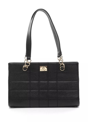 CHANEL Pre-Owned 2002-2003 Choco Bar shoulder bag - Black