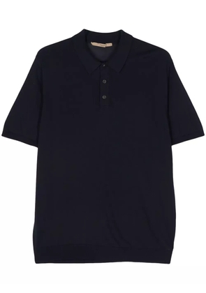 Nuur fine-knit polo shirt - Blue