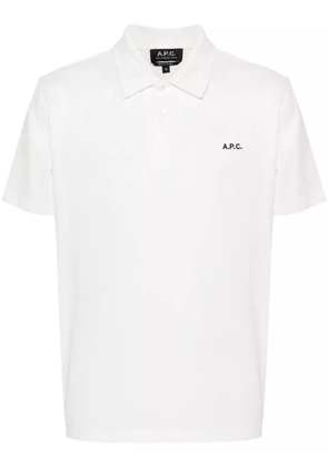 A.P.C. Carter cotton polo shirt - White