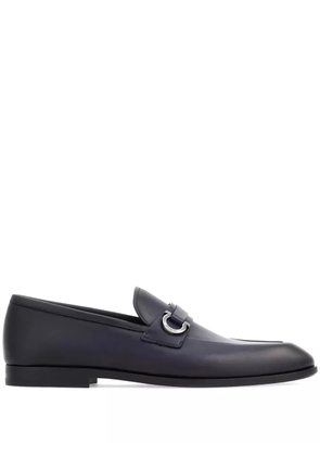 Ferragamo Gancini-embellished loafers - Blue