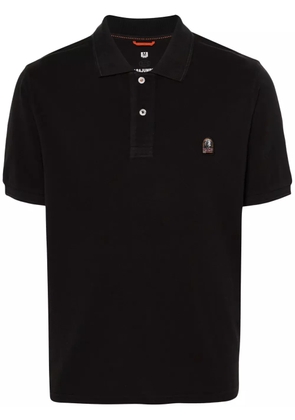 Parajumpers logo-patch polo shirt - Black