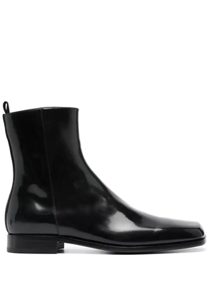 Prada square-toe ankle boots - Black