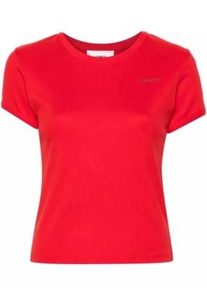 Coperni logo-print cotton T-shirt - Red