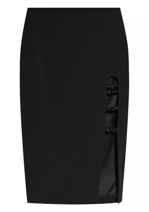 Cult Gaia cut-out detailed midi skirt - Black