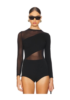 Undress Code Starstruck Bodysuit in Black. Size XL, XS.