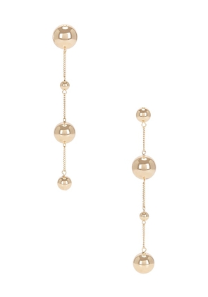 8 Other Reasons Ball Drop Earring in Metallic Gold.