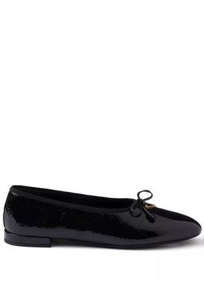 Prada leather ballet flats - Black