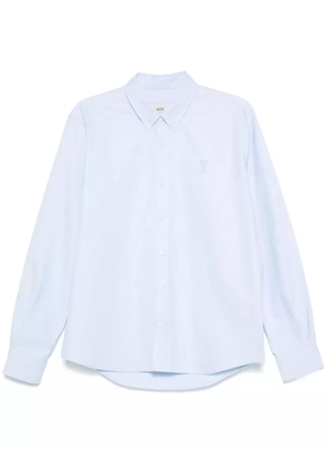 AMI Paris Ami de Coeur-motif shirt - Blue