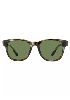 Zegna logo-engraved sunglasses - Brown
