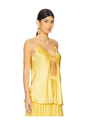 SELEZZA LONDON Alexia Top in Yellow. Size M. Also in L, S, XS.