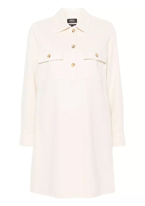 A.P.C. Mia denim mini dress - Neutrals
