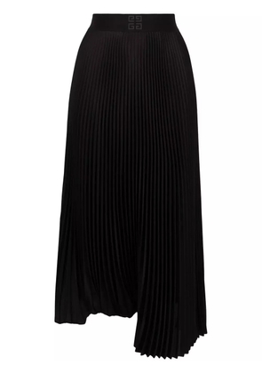 Givenchy 4G asymmetric pleated skirt - Black