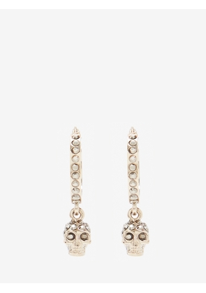 ALEXANDER MCQUEEN - Skull Mini Creole Hoop Earrings - Item 550503J160K7286
