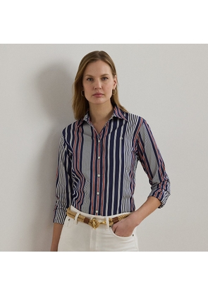 Classic Fit Striped Broadcloth Shirt