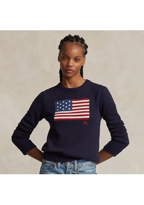 Flag Cotton Crewneck Jumper