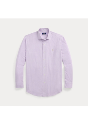 Custom Fit Plaid Stretch Poplin Shirt