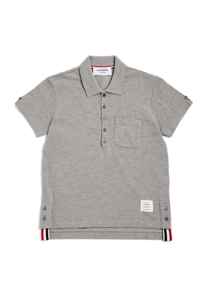 Thom Browne Kids Classic Piqué Polo Shirt