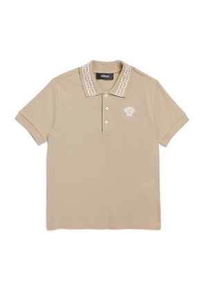 Versace Kids Cotton Medusa Polo Shirt