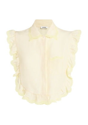 Sandro Paris Ruffle-Trim Blouse