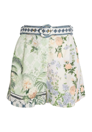 Camilla Jardim Party Belted Shorts