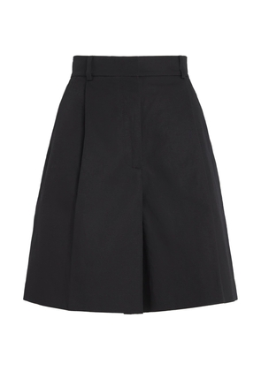 Weekend Max Mara Cotton-Linen Shorts