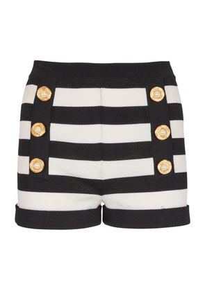 Balmain Marinière Knitted Shorts