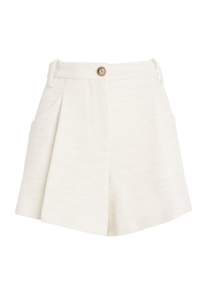 Maje Tweed Pleated Shorts