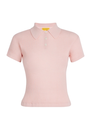 Guest In Residence Cashmere Shrunken Polo Shirt