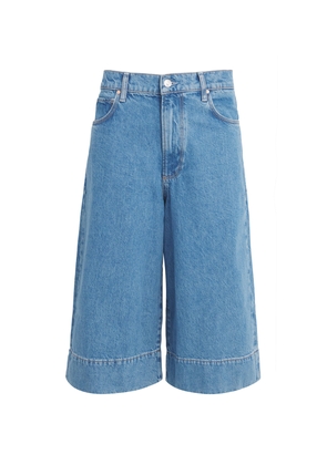 Paige Cropped Eva Gaucho Wide-Leg Jeans