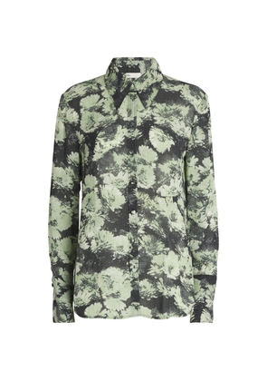 Tory Burch Satin Floral Shirt