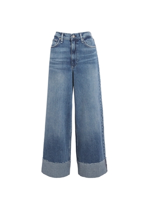 Rag & Bone Sofie Ankle-Cuff Wide-Leg Jeans