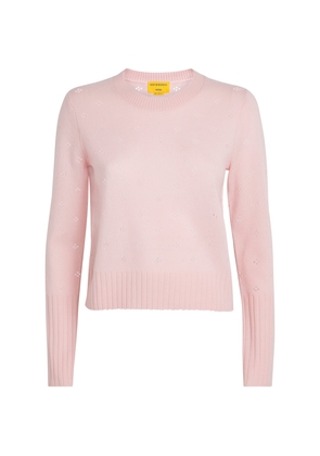 Guest In Residence Cashmere Shrunken Pointelle Sweater