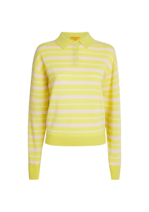Guest In Residence Cashmere Stripe Polo Shirt
