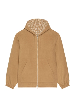 Givenchy Wool-Silk Reversible Monogram Hoodie