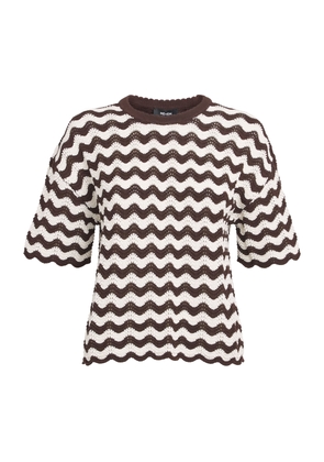 ME+EM Cotton Scallop T-Shirt