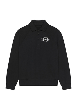 Givenchy Fleece Logo Polo Sweatshirt