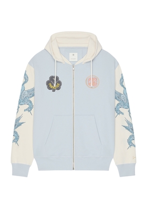 Givenchy Unicorn Embroidered Zip-Up Hoodie