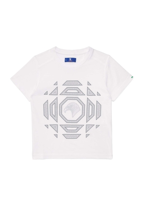 Stefano Ricci Kids Graphic Eagle Logo T-Shirt
