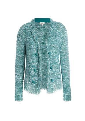 L'Agence Fringe Azure Cardigan