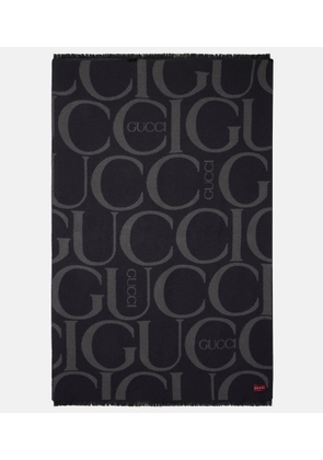 Gucci GG wool-blend boucle blanket