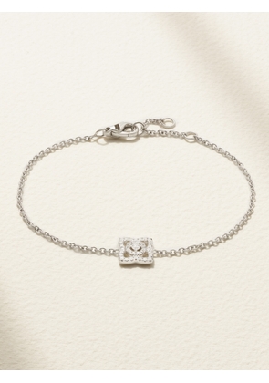 De Beers - Enchanted Lotus 18-karat White Gold Diamond Bracelet - One size