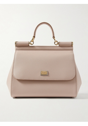 Dolce & Gabbana - Sicily Medium Textured-leather Tote - Pink - One size