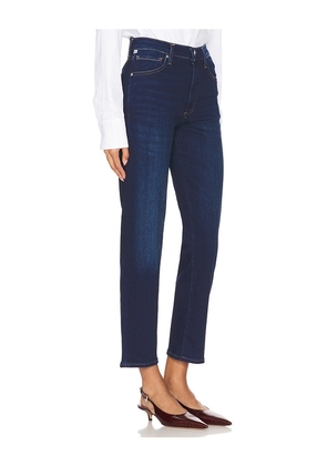 Citizens of Humanity Caia High Rise Straight Jeans in Denim-Dark. Size 24. Also in 26, 27, 31.