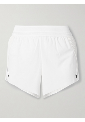 Nike - Aeroswift Printed Plissé Dri-fit Adv Shorts - White - x small,small,medium,large,x large