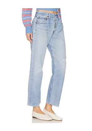 aligrace Vintage Relaxed Undone Jeans in Blue. Size 24. Also in 26, 27.