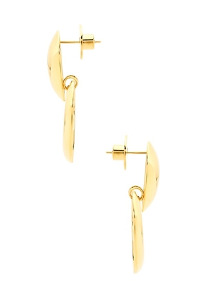 Cendre Hattie Earrings in Metallic Gold.