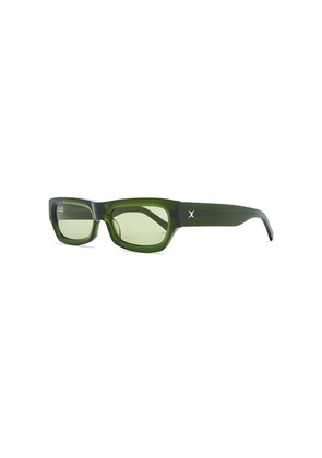 Decade Eyewear Geno Sunglasses in Green.