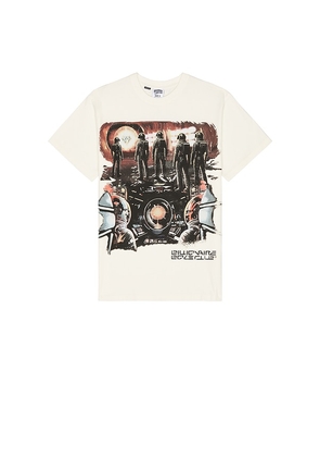 Billionaire Boys Club Odyssey Oversized Tee in Cream. Size M, S, XL/1X.