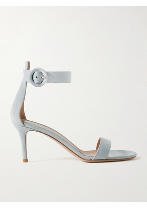 Gianvito Rossi - Portofino 70 Suede Sandals - Blue - IT36,IT36.5,IT37,IT37.5,IT38,IT38.5,IT39,IT39.5,IT40,IT40.5,IT41,IT41.5,IT42