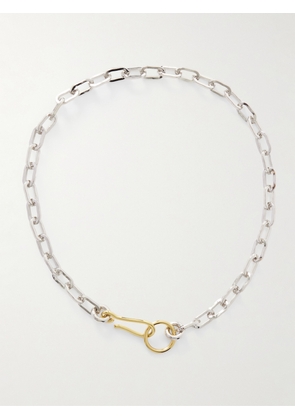 Laura Lombardi - Fara Platinum- And Gold-plated Recycled Necklace - Silver - One size